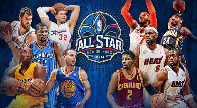 Montaje de NBA.com para anunciar los quinteto del All Star Game