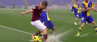 Suspendido el Roma-Parma por la lluvia