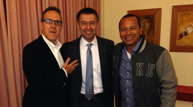 Bartomeu y el padre de Neymar cenan en Barcelona