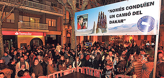 Pancarta en una de las concentraciones en apoyo de Xavi y Jordi Foto: F. Adelantado