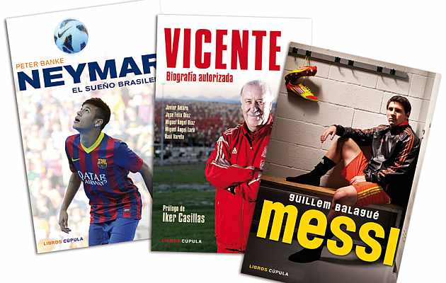 Libros de Del Bosque, Neymar y Messi para nuestros lectores