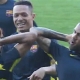 La nueva celebracin de Neymar y Alves?