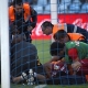 Diego Costa sufre una herida en
la tibia tras golpearse con el poste