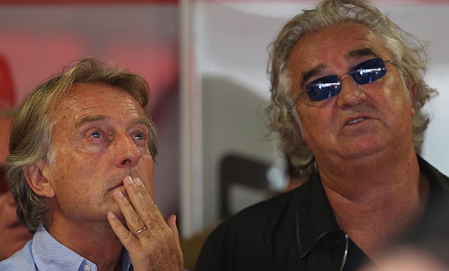 Briatore (derecha), junto a Montezemolo, presidente de Ferrari / RV Racing Press