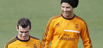 Bale y Cristiano se ejercitan con normalidad
