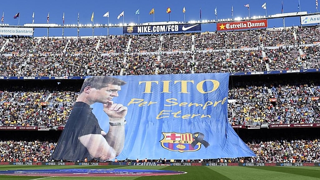 El Camp Nou ofrece la ltima despedida a Tito Vilanova