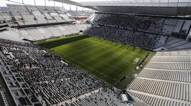 Inauguran el inacabado Arena Corinthians a 33 das del Mundial