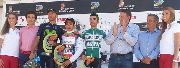 David Belda, entre Sylvester Szmyd (3) y Marcos Garca (2) en el podio final. / V. Castilla y Len
