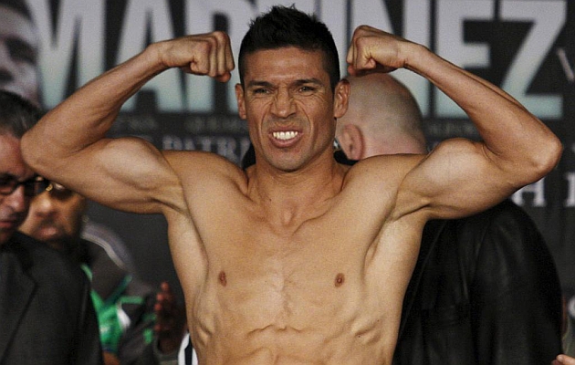 Sergio Maravilla Martnez, durante el pesaje de un combate disputado en el Madison de Nueva York. Reuters