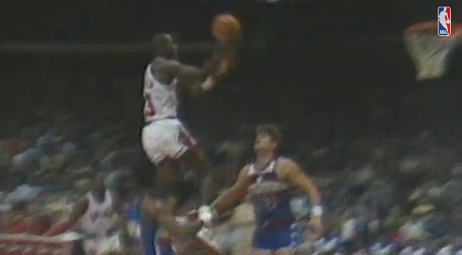El primer partido de Michael Jordan en la NBA