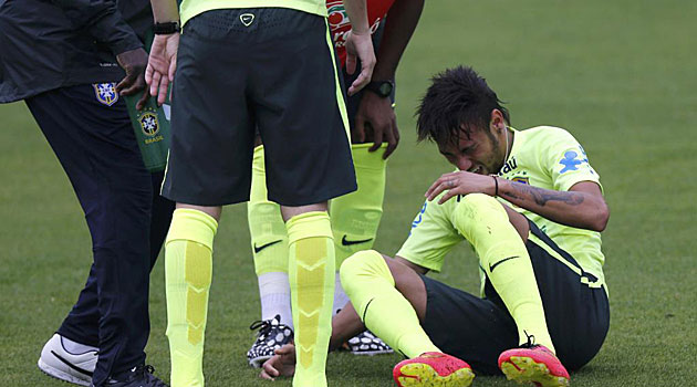 Neymar gives Brazil a scare