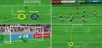 Recrea en 3D los goles del Brasil-Croacia