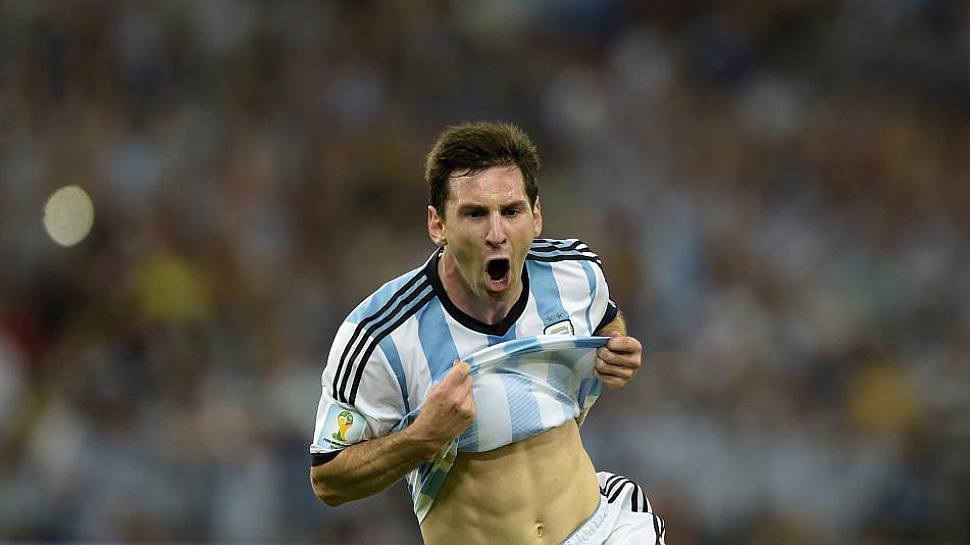 Messi celebr con rabia su golazo