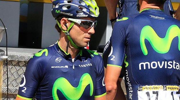 Alejandro Valverde tras la segunda etapa del Tour. FOTO: Prensa Movistar Team