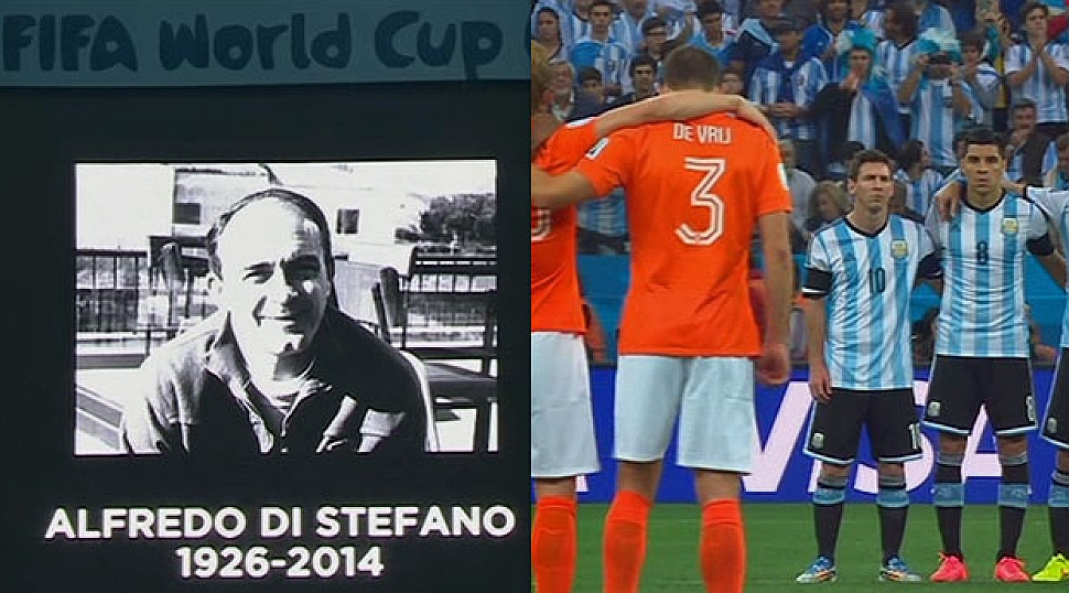 Argentina y Holanda recordaron a Di Stfano