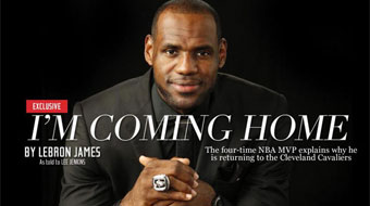 LeBron James vuelve a su reino de Cleveland