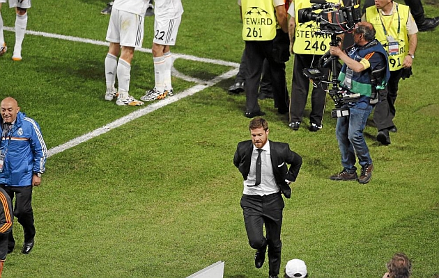La euforia de Alonso en la final de la Champions League.