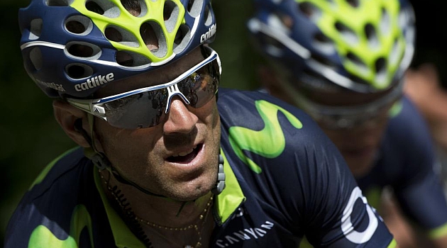 Alejandro Valverde durante el Tour de Francia. AFP