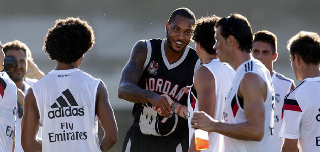 Carmelo Anthony 'joins' Real Madrid for the day