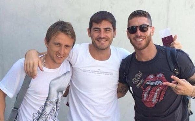 Vuelta al trabajo de Casillas, Modric y Sergio Ramos