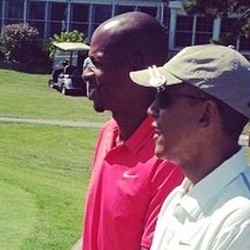 Mientras Ray Allen decide si se jubila... juega al golf con Obama