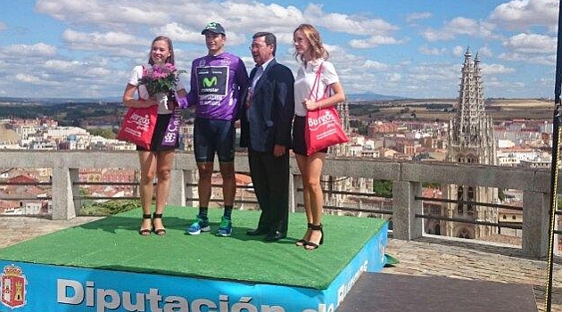 Juanjo Lobato, primer lder de la Vuelta a Burgos