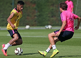 Neymar ya se entrena al mismo ritmo que sus compaeros