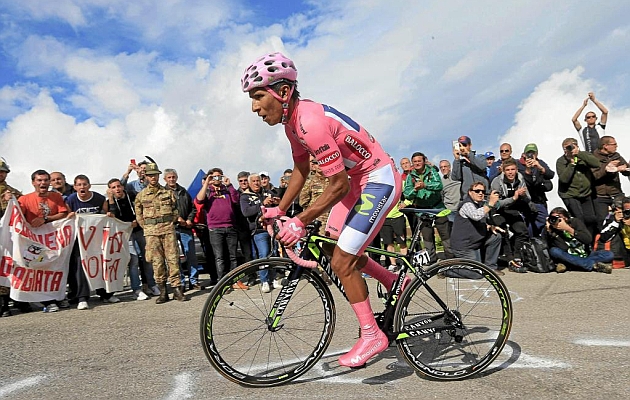 Nairo Quintana durante el pasado Giro de Italia.