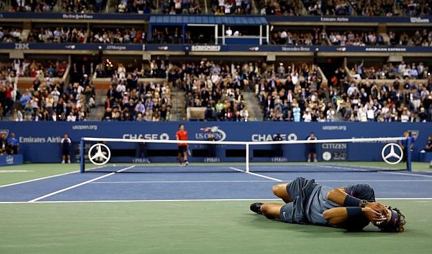 Rafael Nadal tras ganar el US Open 2013 / Getty Images
