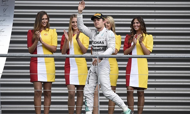 Nico Rosberg tras ser segundo en Spa / Foto: Reuters