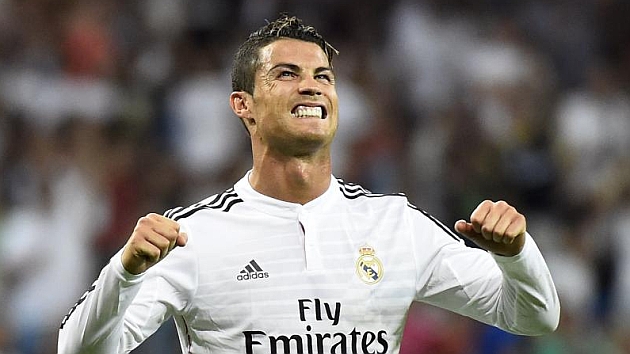 Cristiano celebra su gol contra el Crdoba. / AFP