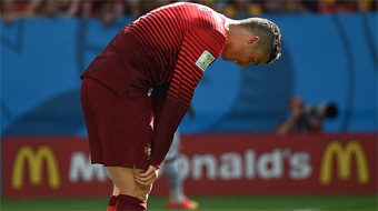 Cristiano se cae de la lista de Portugal por lesión