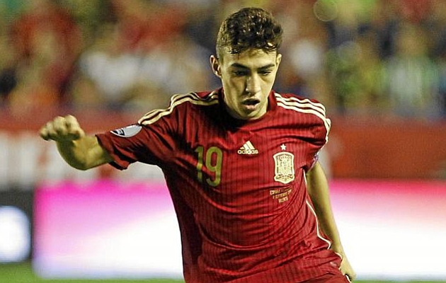 Munir (19), en el partido contra Macedonia en el que debut/FOYO: Jose Antonio Sanz