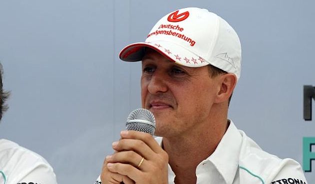 Michael Schumacher durante una rueda de prensa en 2012 / RV. RACINGPRESS
