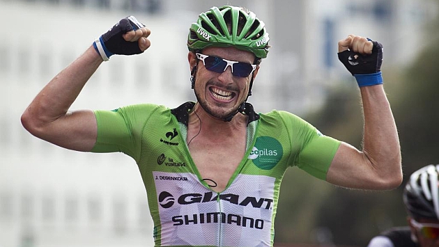 John Degenkolb gan cuatro etapas y se llev el maillot verde de los puntos en la Vuelta a Espaa 2014. Foto: AFP