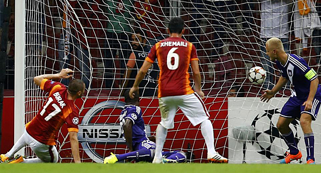 El Galatasaray logra el gol del empate / AFP