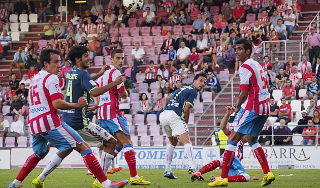 Pita marc el nico gol del Lugo en la Liga ante el Valladolid / Pedro Agrelo (Marca)