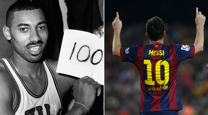 Chamberlain-Messi, la comparativa
