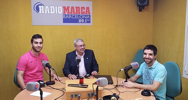 Enric Abella y Domnec Cornudella, junto a Ral Fuentes / Marca