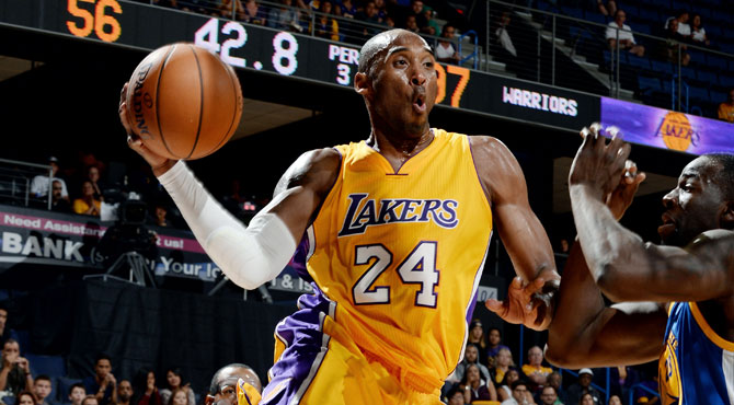 Ni Kobe ni sus Lakers la huelen en la contundente derrota ante los Warriors
