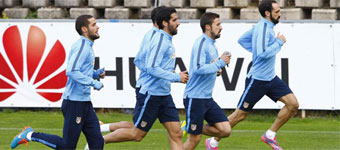 Simeone, Koke, Juanfran y Ral Garca vuelven a los entrenamientos