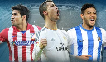 Cristiano, Costa y Vela, candidatos a 'mejor delantero de la Liga BBVA'