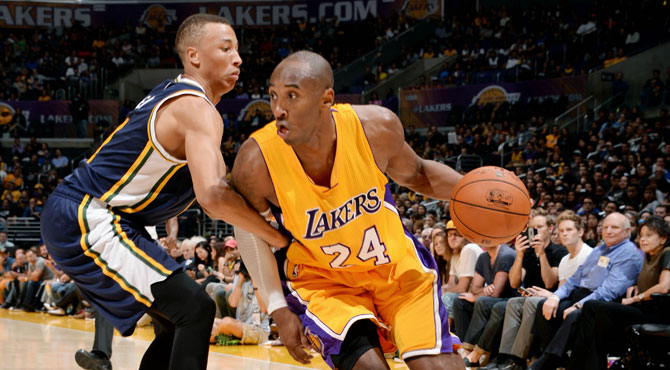 Kobe se remanga y lidera la remontada de los Lakers con 26 puntos