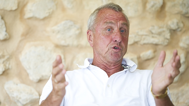 Johan Cruyff, durante una entrevista. / FOTO: ALEX CAPARRS