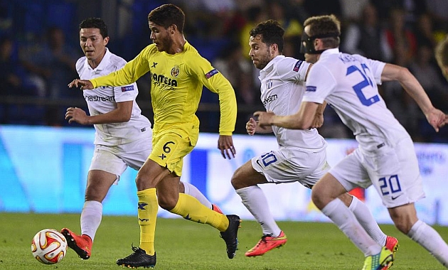 Jonathan dos Santos, feliz por jugar su segundo partido completo con el Villarreal