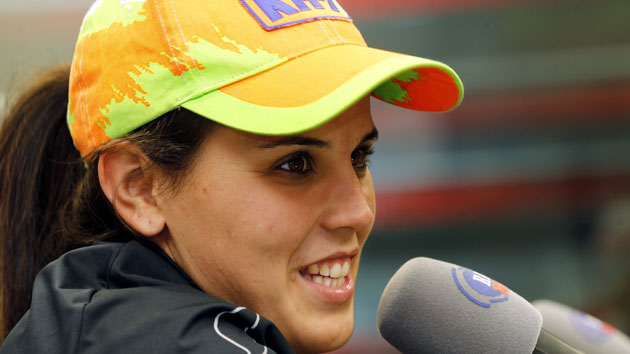 Laia Sanz, en una entrevista en Radio MARCA. / FOTO: CHEMA REY