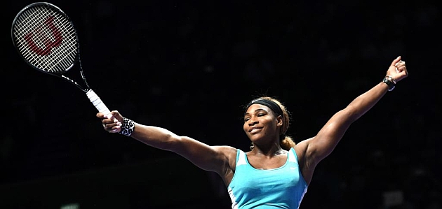 Serena Williams celebra su victoria en el Masters / AFP