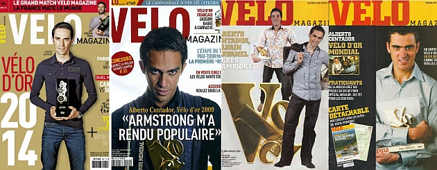 Contador y sus portadas como ganador del Vlo d'Or.