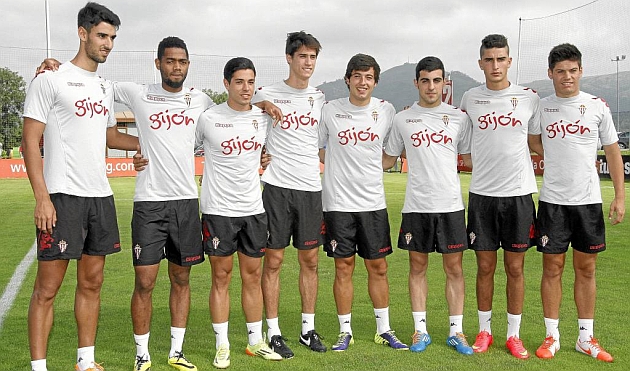 Los jugadores del filial del Sporting que subieron al primer equipo / Tuero - Arias (Marca)
