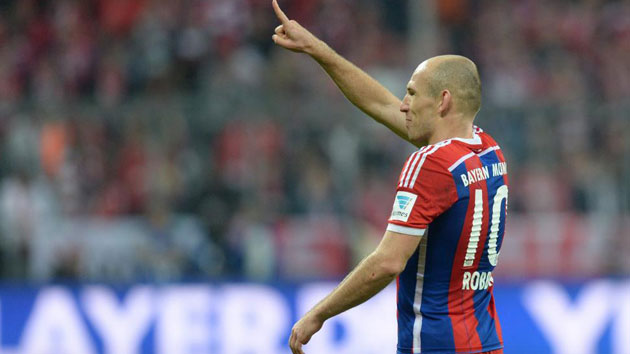 Robben, durante un partido con el Bayern. / FOTO: AFP